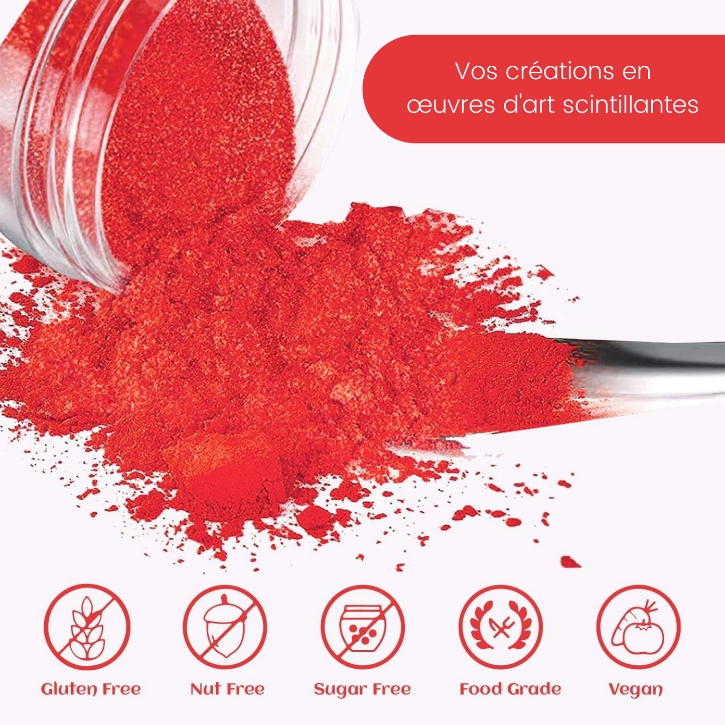Paillettes Comestibles 12g Argent
