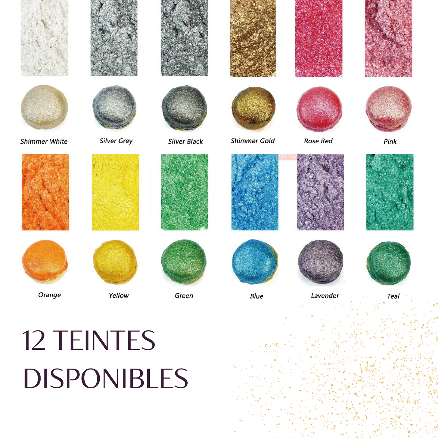 Paillettes Comestibles 12g Argent
