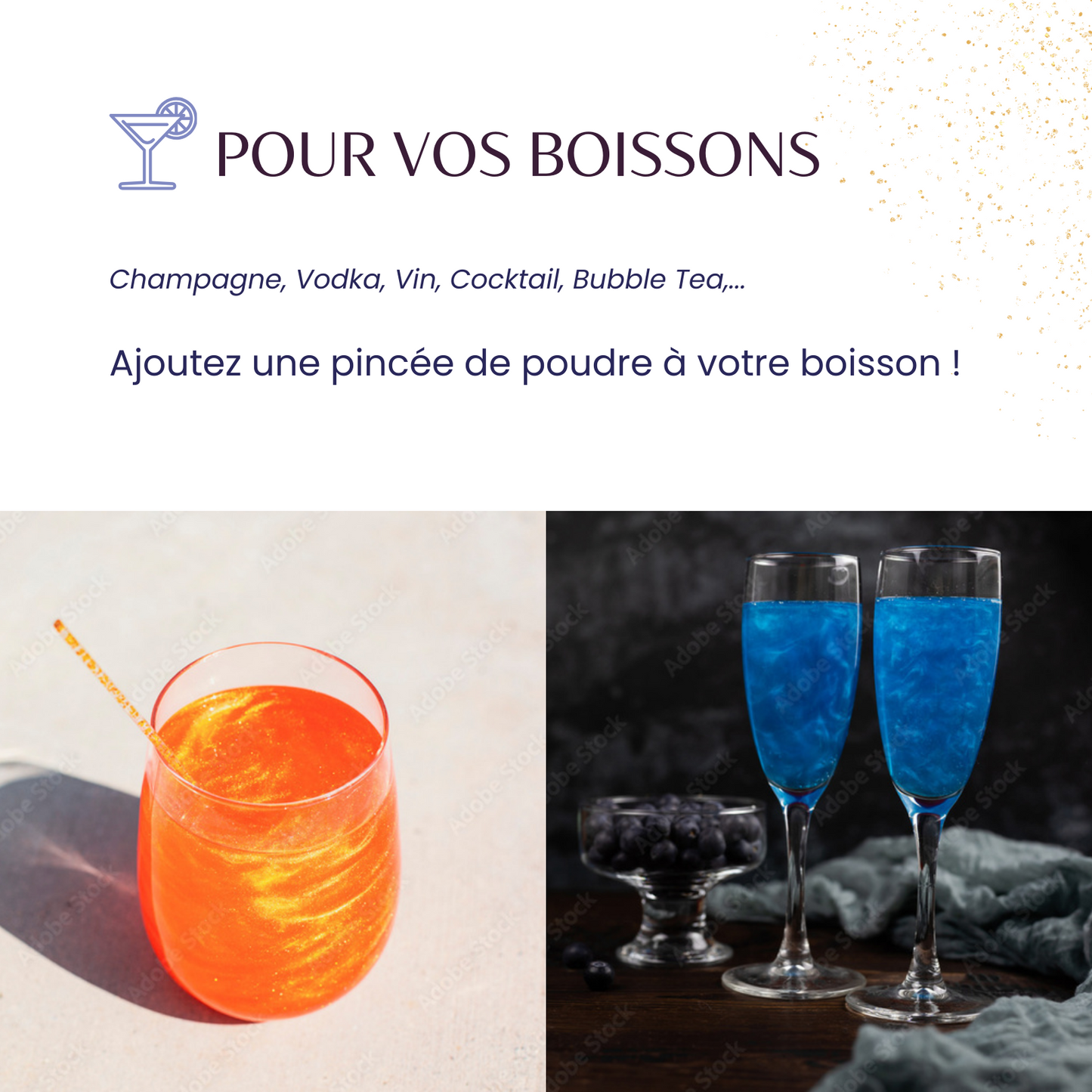 Paillettes Comestibles 12g Bleu