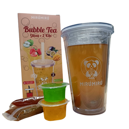 Verre réutilisable à Bubble Tea 500ml + 2 Bubble Tea à réaliser