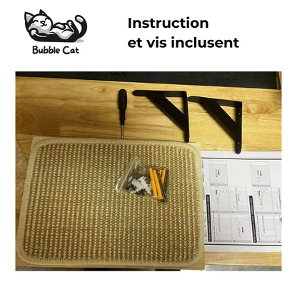 Bubble Cat - Étagère Murale avec Griffoir en Jute – Perchoir Suspendu pour Chats