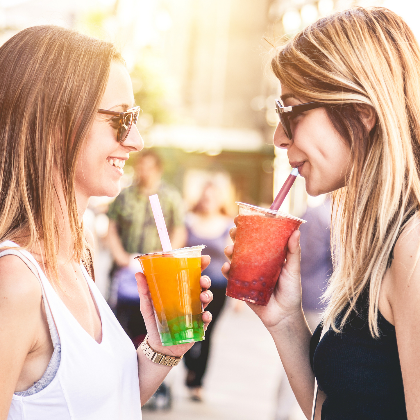 Kit de Bubble Tea - Perlas de Lichi y Néctar de Fresa y Té de Jazmín (6 bebidas, pajitas incluidas)
