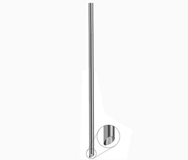 Reusable metal straw for Bubble tea - diameter 12mm - Beveled tip
