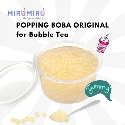 POPPING BOBA ORIGINAL for Bubble tea - Raspberry - 140g