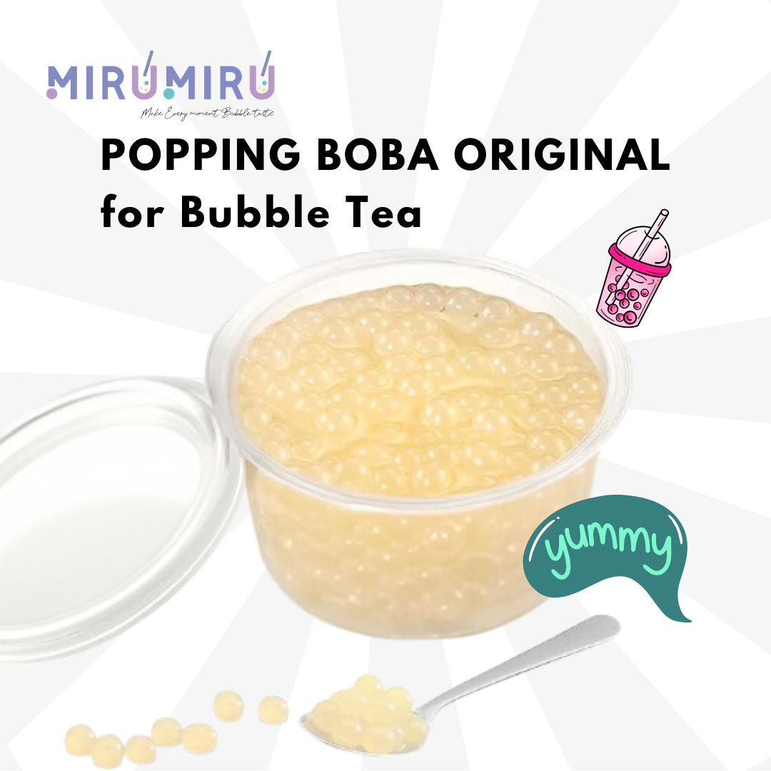 Perle Passion - POPPING BOBA ORIGINAL pour Bubble tea - Fruits de la Passion - 140g