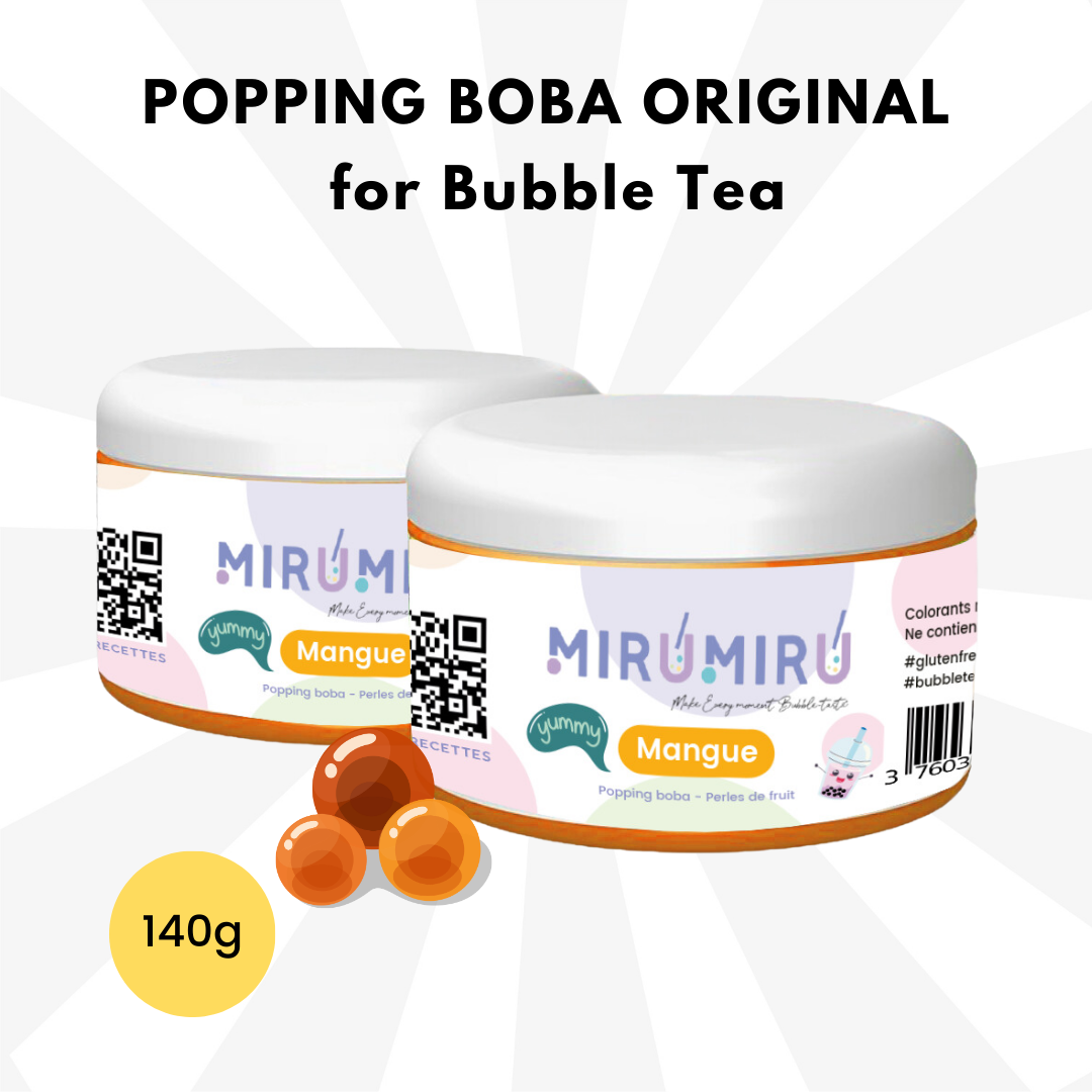 POPPING BOBA ORIGINAL pour Bubble tea - Mangue - 140g